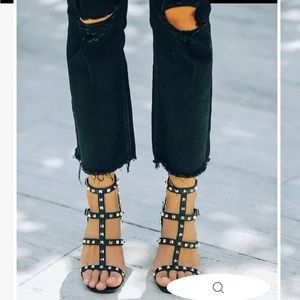 VICI ROXY STUDDED STRAPPY HEELED SANDAL